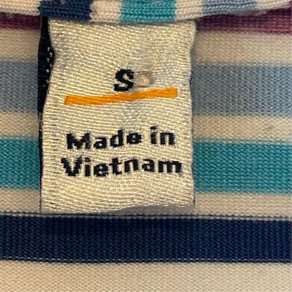 Peter Millar Men's Striped Golf Polo Shirt Multicolor Size S - Picture 5 of 14